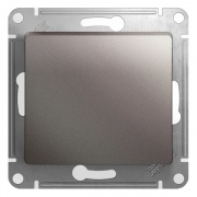 Одноклавишный выключатель 10A механизм SE Glossa, платина