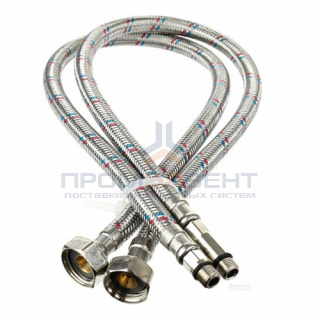 Комплект подводок под смеситель Mateu (Штуцер/Гайка) - М10-1-35/M10-18 x 1/2" (длина 600 мм, 2шт)