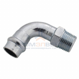 Отвод 90° Conex Banninger PC 4001G - 35 x 1"1/4 (оцинкованная сталь)