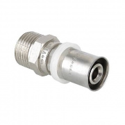 Переход на наружную резьбу VALTEC VTm.201 - 26 x 1" (прессовой, для металлопластиковых труб)