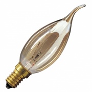 Лампа свеча на ветру Foton DECOR С35 FLAME GL 40W E14 230V золотая