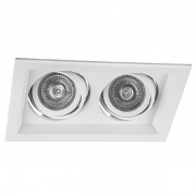Светильник DLT202 2x50W MAX MR16 G5.3/GU5.3 карданик белый